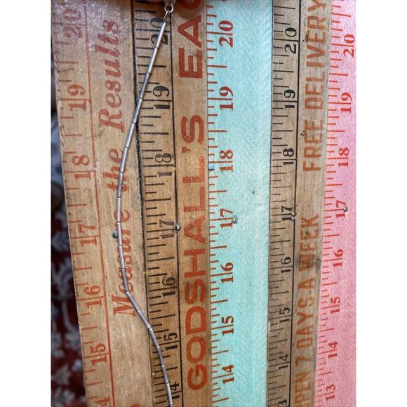 Vintage Double Strand Silver Tone Rose Flower 20” Beaded Necklace Goldstone - Picture 7 of 8